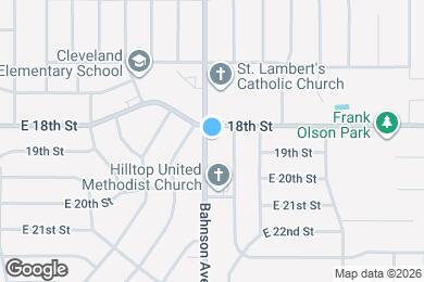 Map image of the property - 1106 S Bahnson Ave