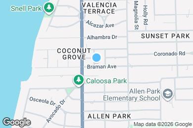 Map image of the property - 1449 Braman Ave