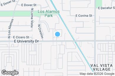 Map image of the property - 3422 E University Dr