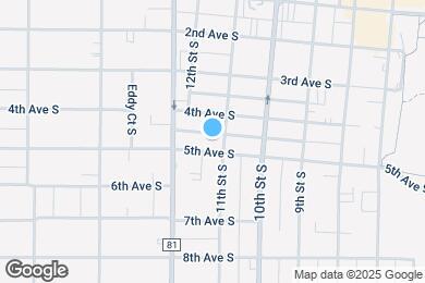 Map image of the property - 1105 5th Ave S