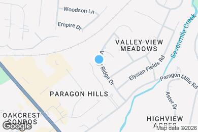 Map image of the property - 3835 Valley Ridge Dr