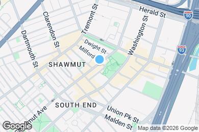 Map image of the property - 264 Shawmut Ave