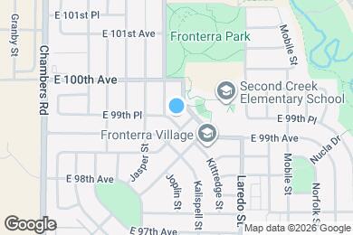 Map image of the property - 15847 E 99th Pl