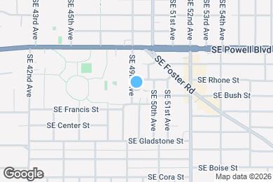 Map image of the property - 3728 SE 49th Ave