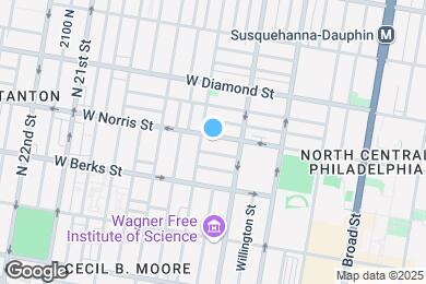 Map image of the property - 1720 W Norris St