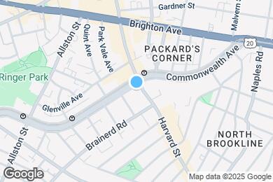 Map image of the property - 1234 Commonwealth Ave