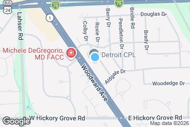 Map image of the property - 42522 Woodward Ave