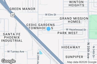 Map image of the property - 3807 W Hazelwood St