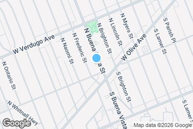 Map image of the property - 219 N Buena Vista St
