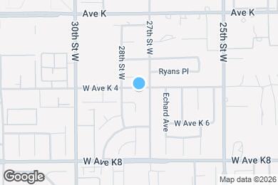 Map image of the property - 2716 W Avenue K4