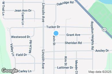 Map image of the property - 822 Grant St