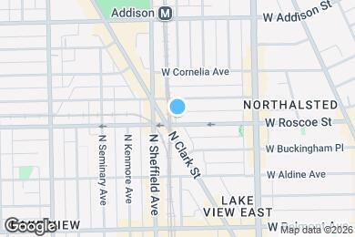 Map image of the property - 930 W Roscoe St