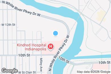 Map image of the property - 1150 N White River Pkwy Dr W