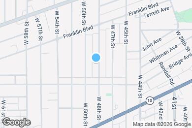 Map image of the property - 1854 W 48th St