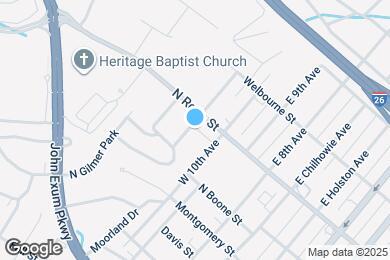 Map image of the property - 107 W 11th Ave