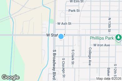 Map image of the property - 113 N Chicago St