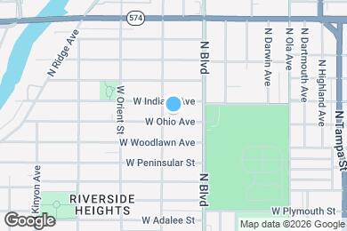 Map image of the property - 715 W Ohio Ave