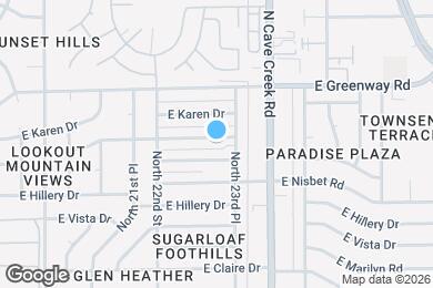Map image of the property - 2301 E Janice Wy