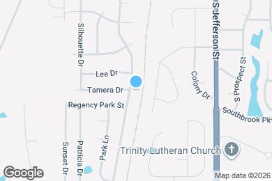 Map image of the property - 1501 Regency Dr