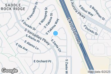 Map image of the property - 23206 E Dorado Ave