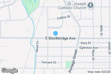 Map image of the property - 609 E Stockbridge Ave