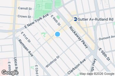 Map image of the property - 108 E 95th St