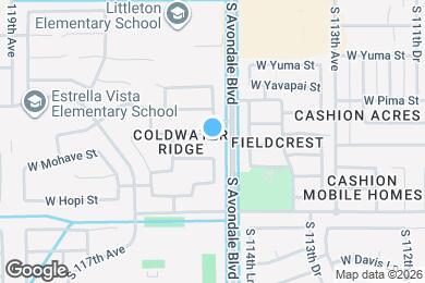 Map image of the property - 11557 W Pima St