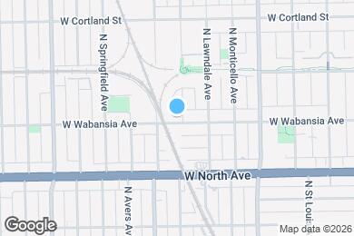 Map image of the property - 3736 W Wabansia Ave