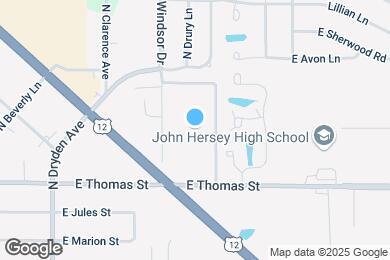 Map image of the property - 1519 N Windsor Dr