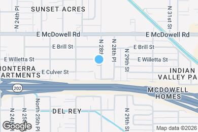 Map image of the property - 2745 E Willetta St