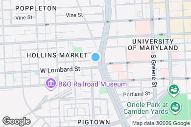 Map image of the property - 816 W Lombard St