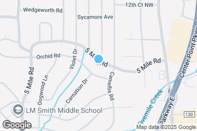 Map image of the property - 1329 5 Mile Rd