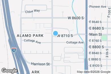 Map image of the property - 141 W 8710 S