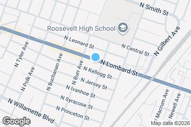 Map image of the property - 7126 N Lombard St
