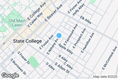 Map image of the property - 232 E Nittany Ave