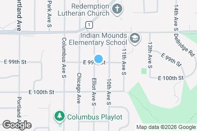 Map image of the property - 9901 Elliot Ave S