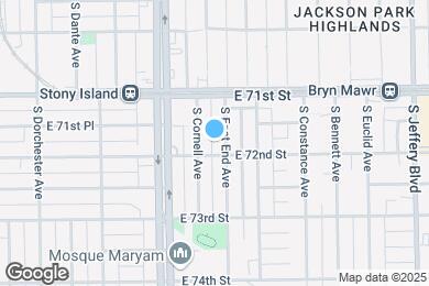 Map image of the property - 7152 S East End Ave