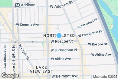 Map image of the property - 706 W Roscoe St