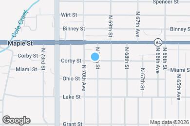 Map image of the property - 2630 N 70th St