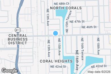 Map image of the property - 4460 NE 13th Terrace