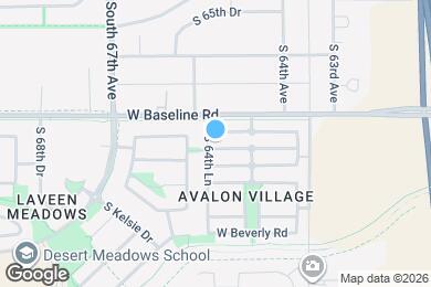 Map image of the property - 6446 W Valencia Dr