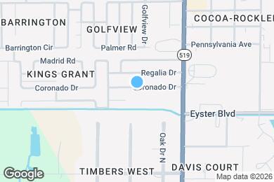 Map image of the property - 1021 Coronado Dr