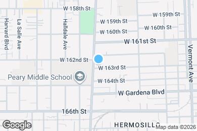 Map image of the property - 1345 W 163rd St