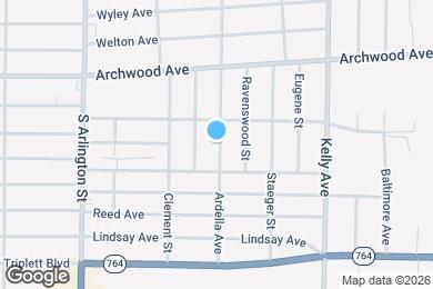 Map image of the property - 840 Ardella Ave