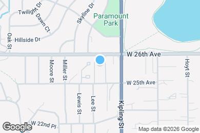 Map image of the property - 10145 W 25th Ave