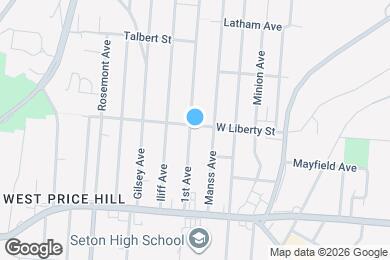 Map image of the property - 3915 W Liberty St