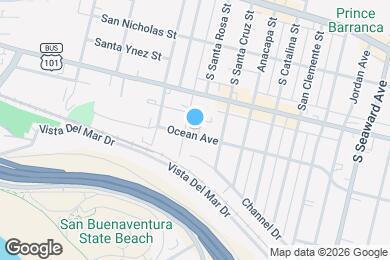 Map image of the property - 1869 E Ocean Ave