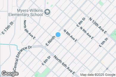 Map image of the property - 818 N 7th Ave E