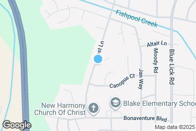 Map image of the property - 8605 Bost Ln
