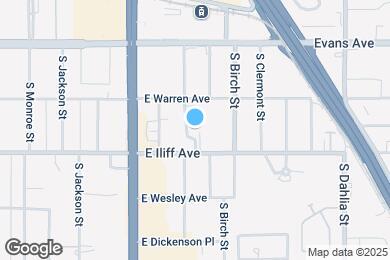 Map image of the property - 4265 E Iliff Ave